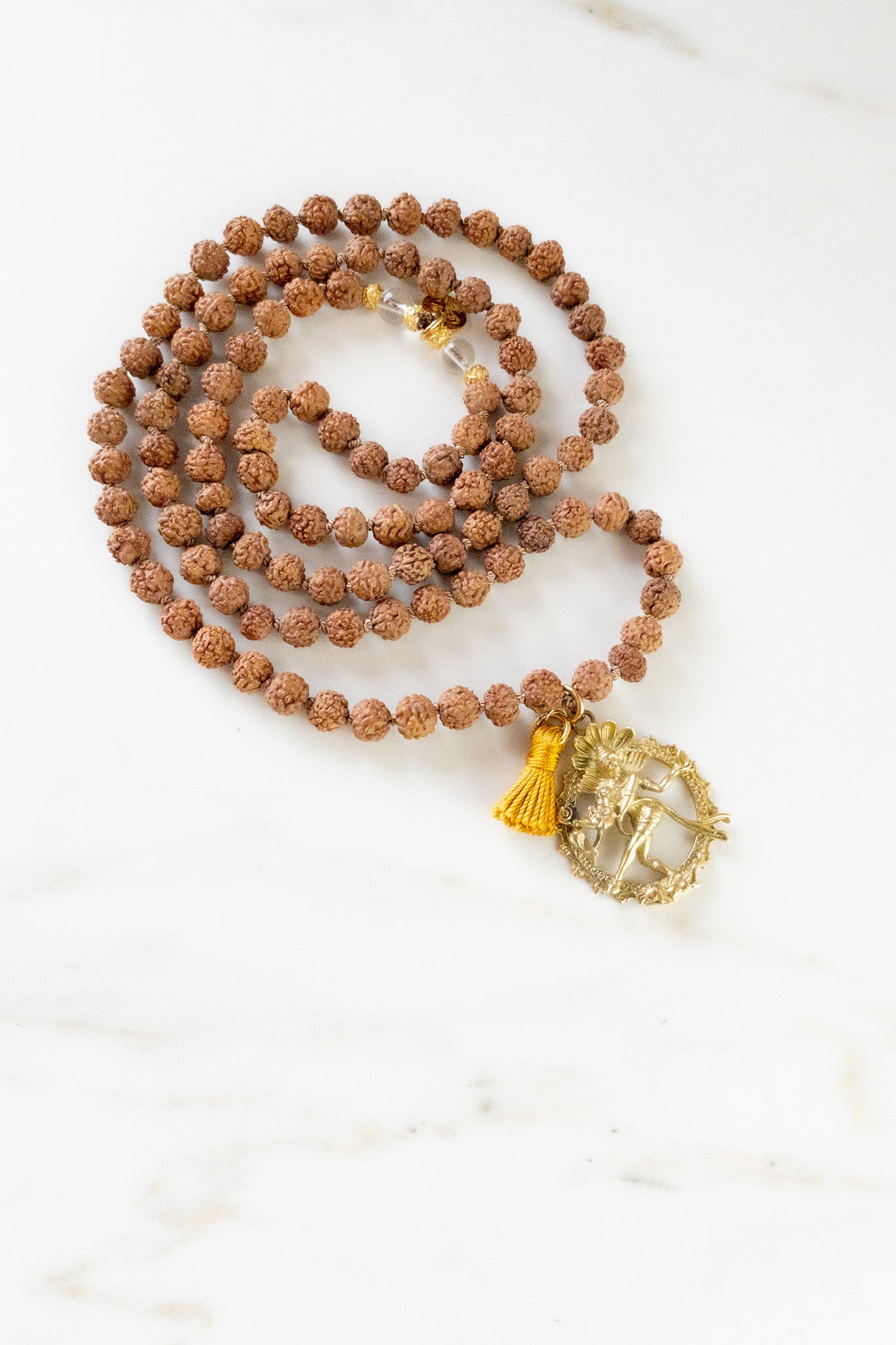 Shiva’s Energy Mala - Indradhanush - Rudraksha Mala - ShaSha Yoga and meditation jewellery - Handmade in switzerland