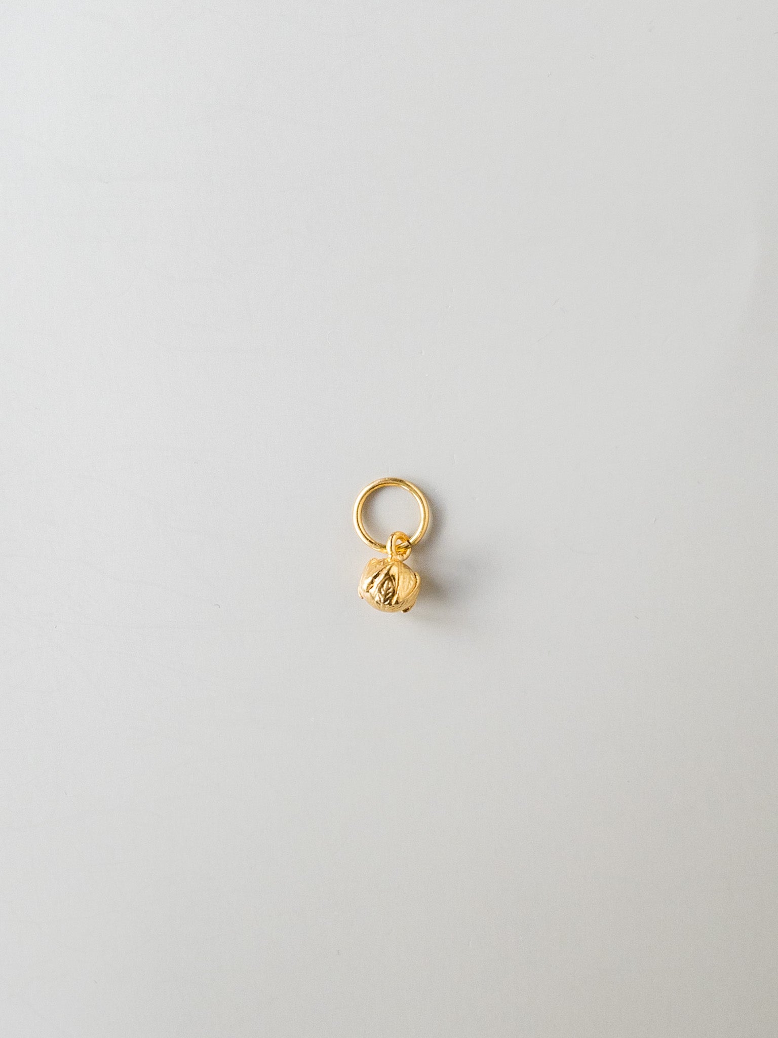 Lotus Bud  pendant 22k gold on silver -  DIVYA Sacred Symbols - ShaSha Jewelry
