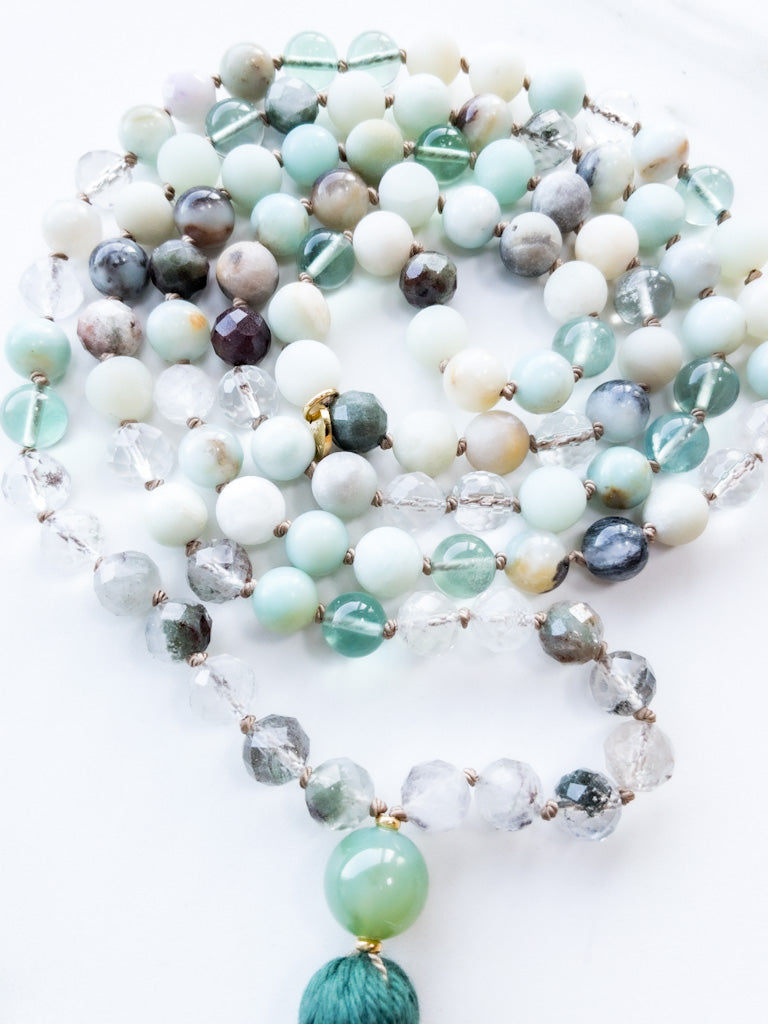 Inner Garden Flow Mala Beads - OceanEyes - ShaSha Yoga Jewellery 