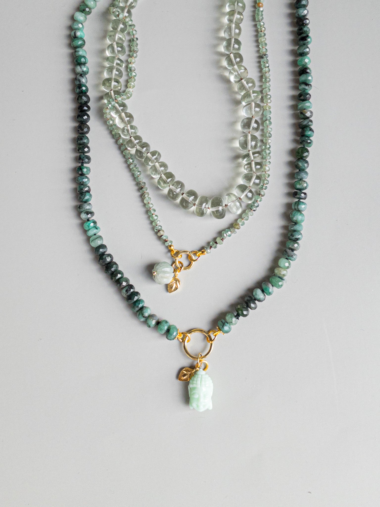 Collier Sana - Émeraudes - DIVYA