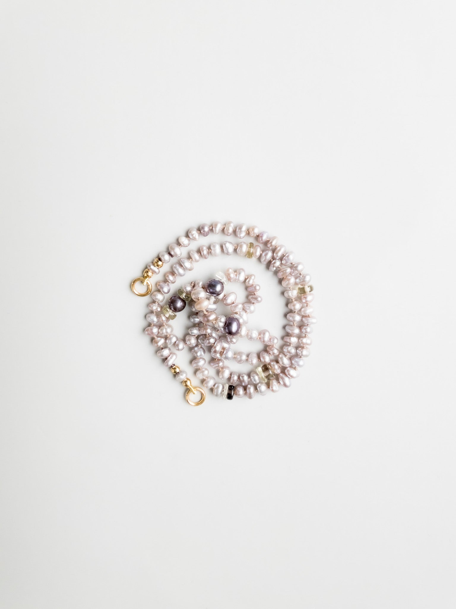 Sana Necklace - Freshwater Pearls & Quartz - DIVYA - ShaSha Gemstone Jewelry Switzerland