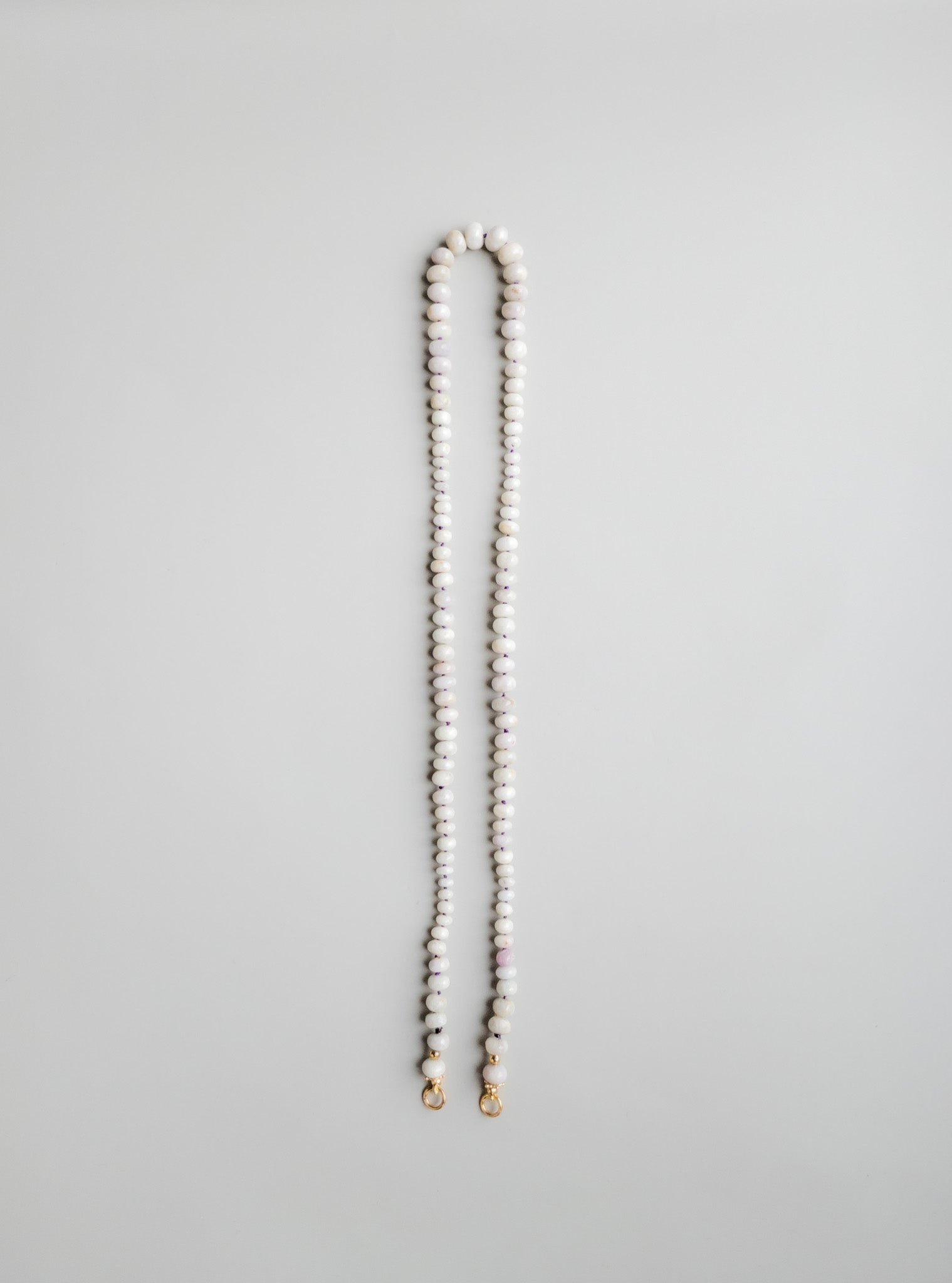 Sana Necklace - Hackmanite UV Tenebrescence - DIVYA - ShaSha Handknotted jewels Switzerland