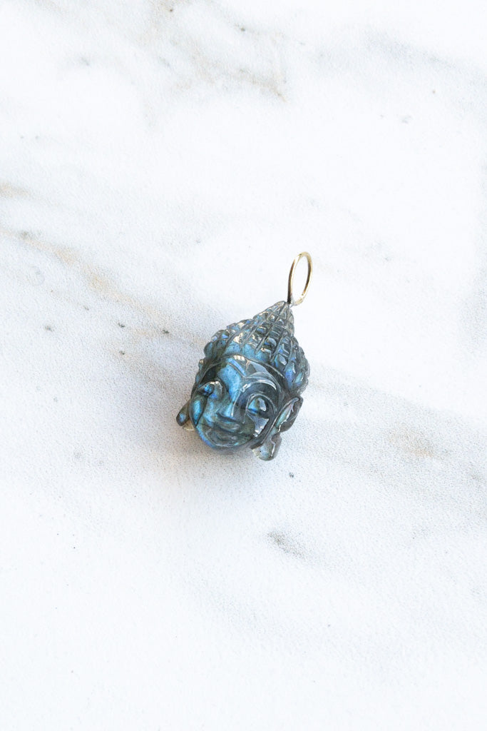 Buddha - labradorite - DIVYA Sacred Symbols - shasha gemstone yoga jewellery switzerland