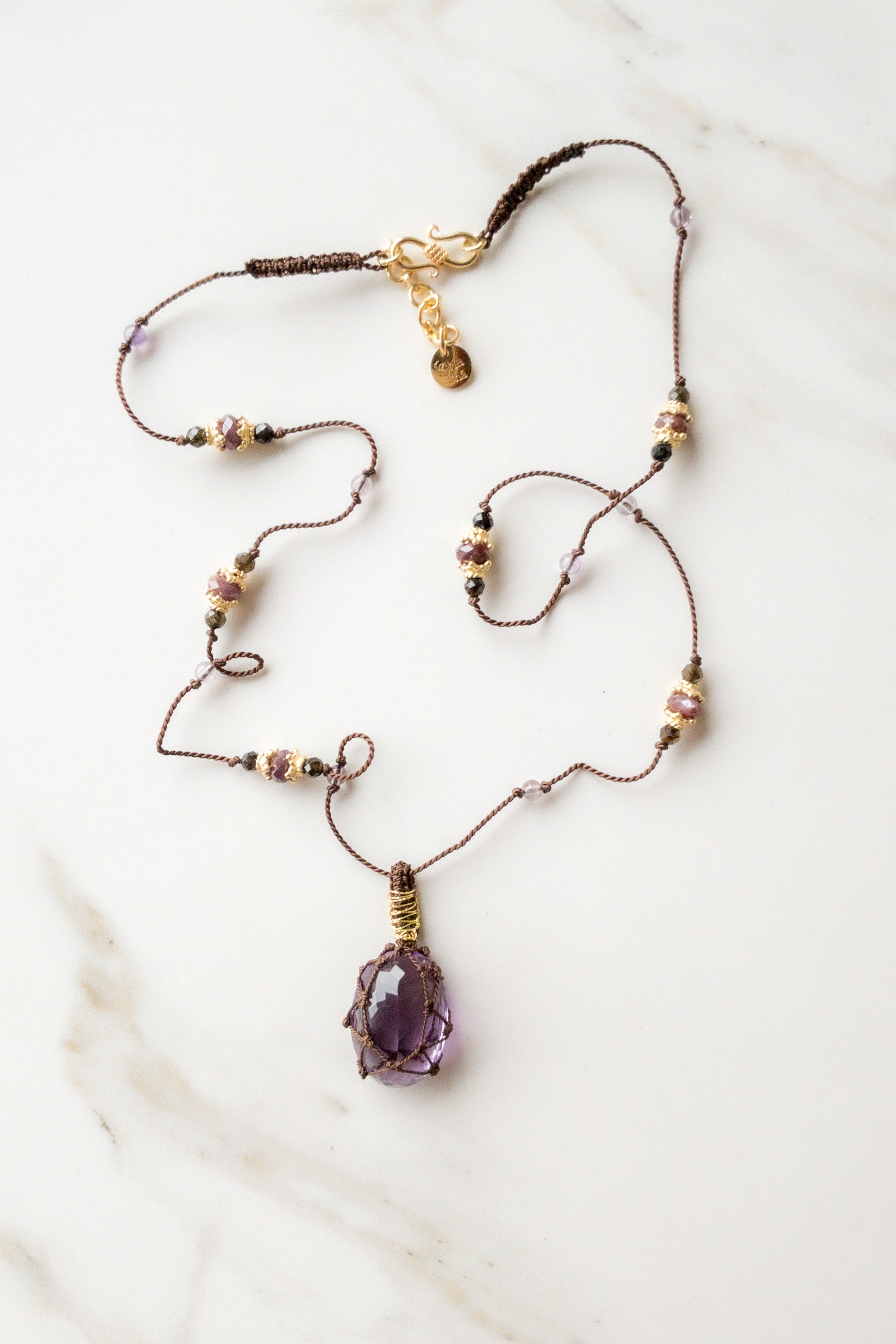 Amethyst « Aabha » Necklace - ShaSha Jewelry Switzerland