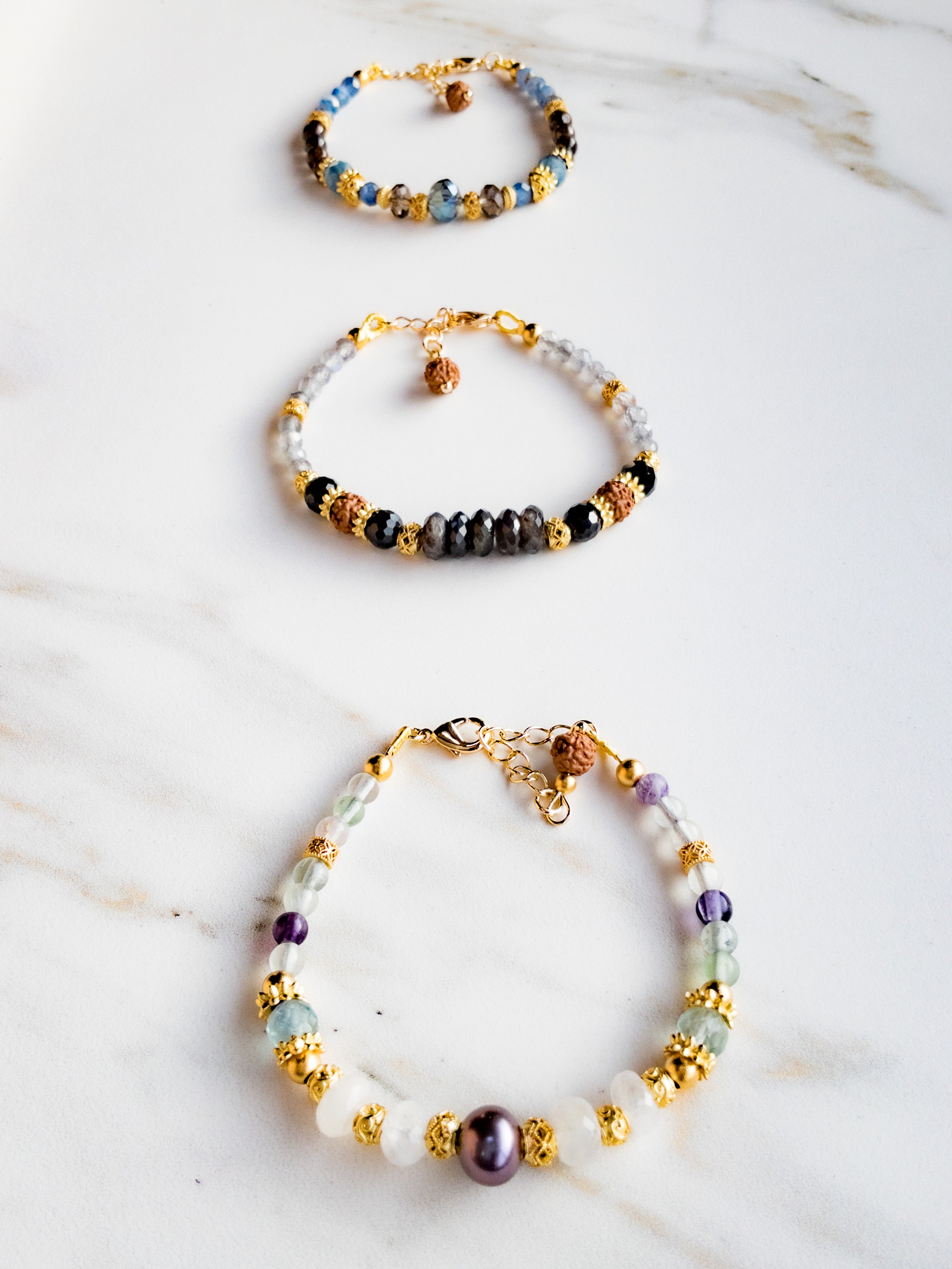 Eclipse Elegance Labradorite Bracelet « Divine Radiance » shashā yoga inspired jewellery 