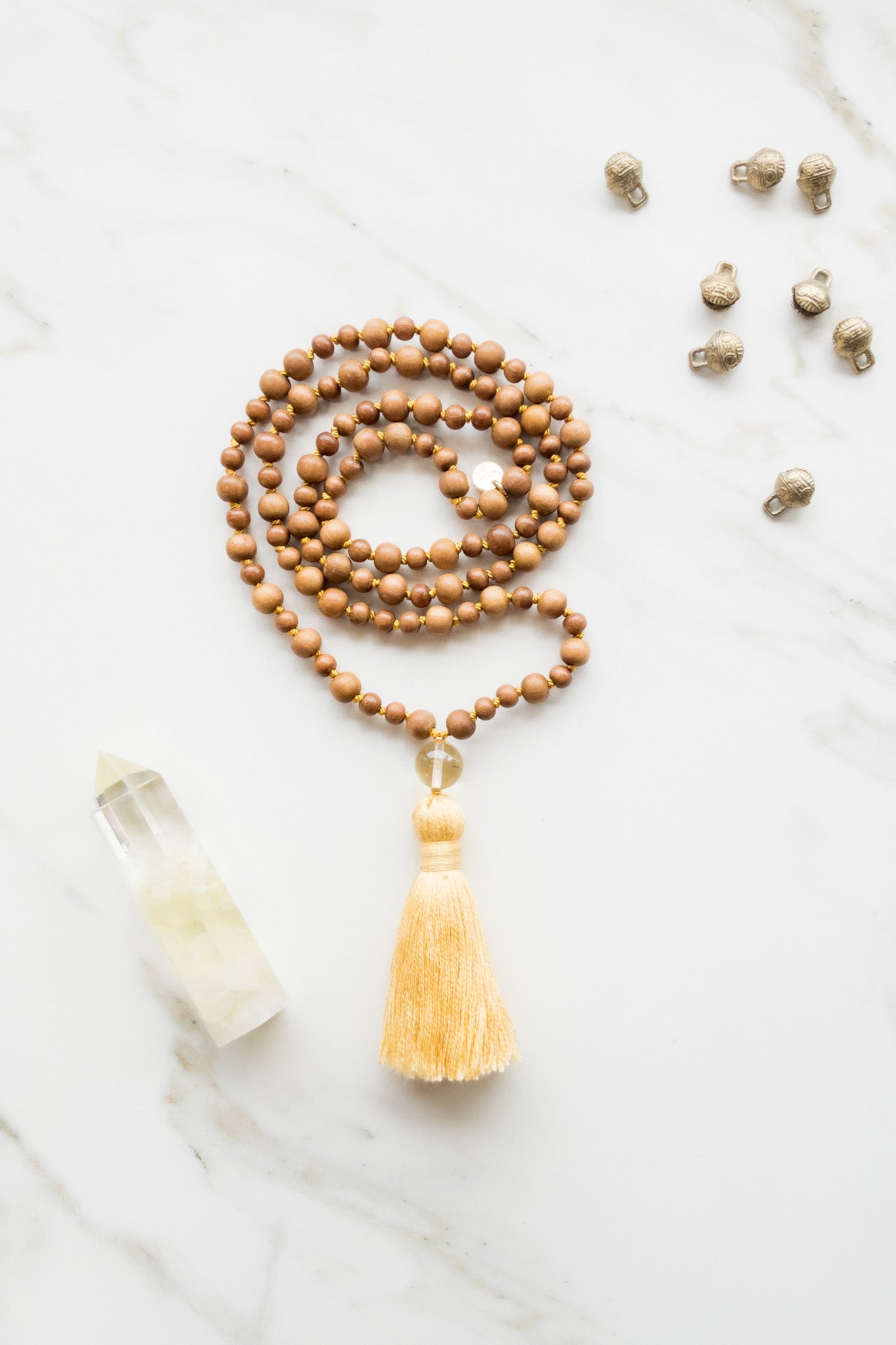 Sérénité de l'Inde - Perles Mala en bois de santal - Collection OceanEye