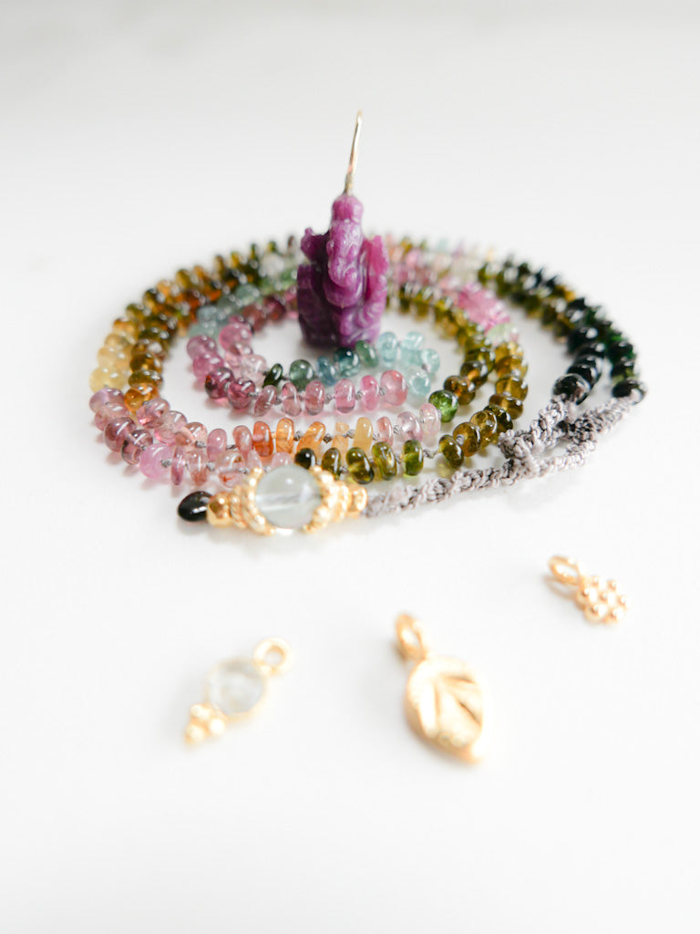 Sana Necklace - Tourmaline - DIVYA Sacred Symbols - ShaSha Jewellery with meaning