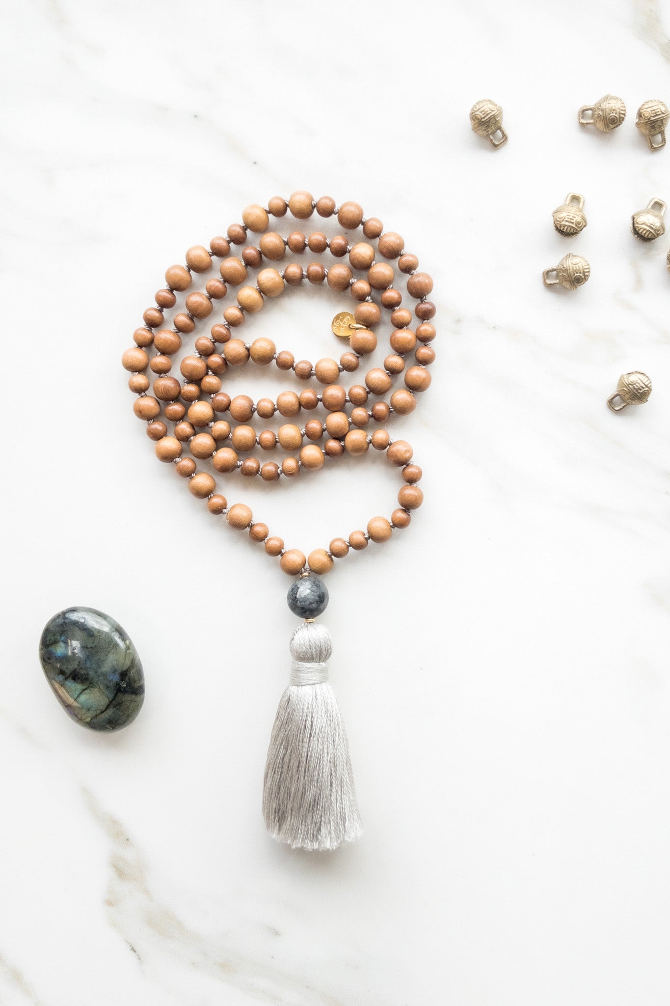 Serenity of India - Sandalwood Mala Beads - OceanEye Collection