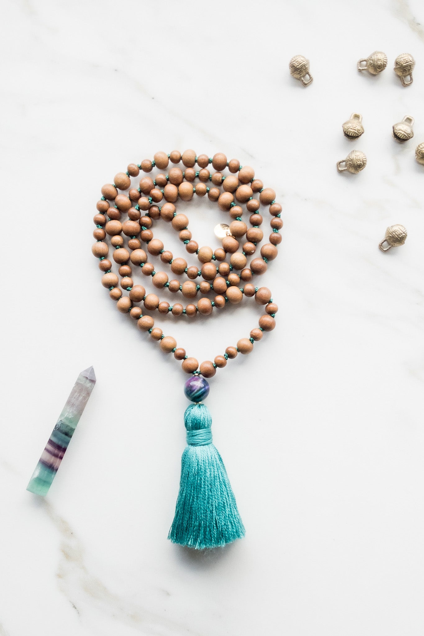 Serenity of India - Sandalwood Mala Beads - OceanEye Collection