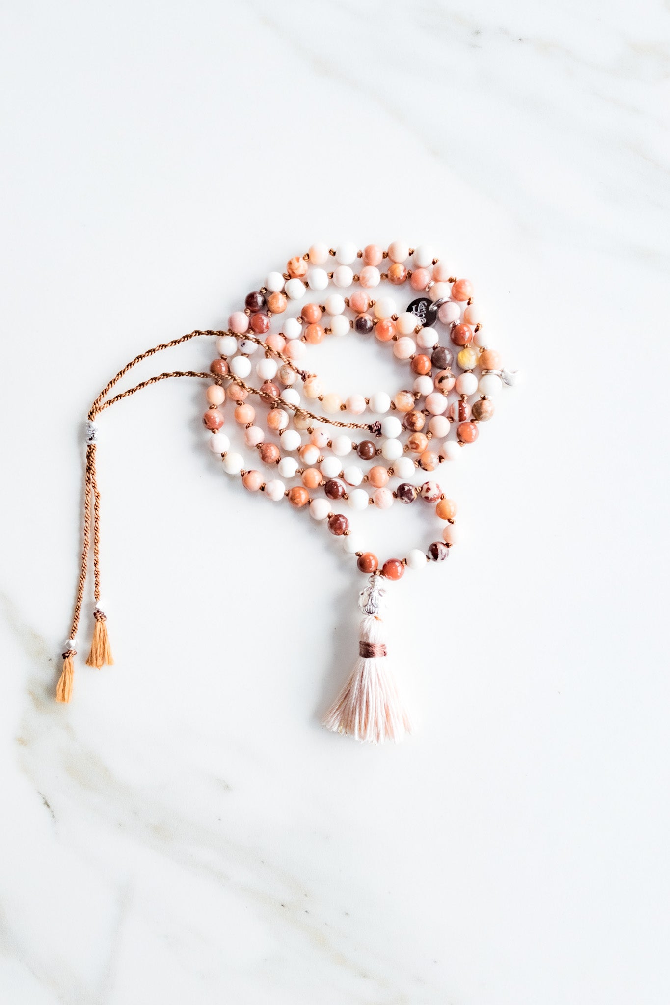 « Roots » Mini Mala 108 beads - Fire Opal - shashā meditation jewellery 