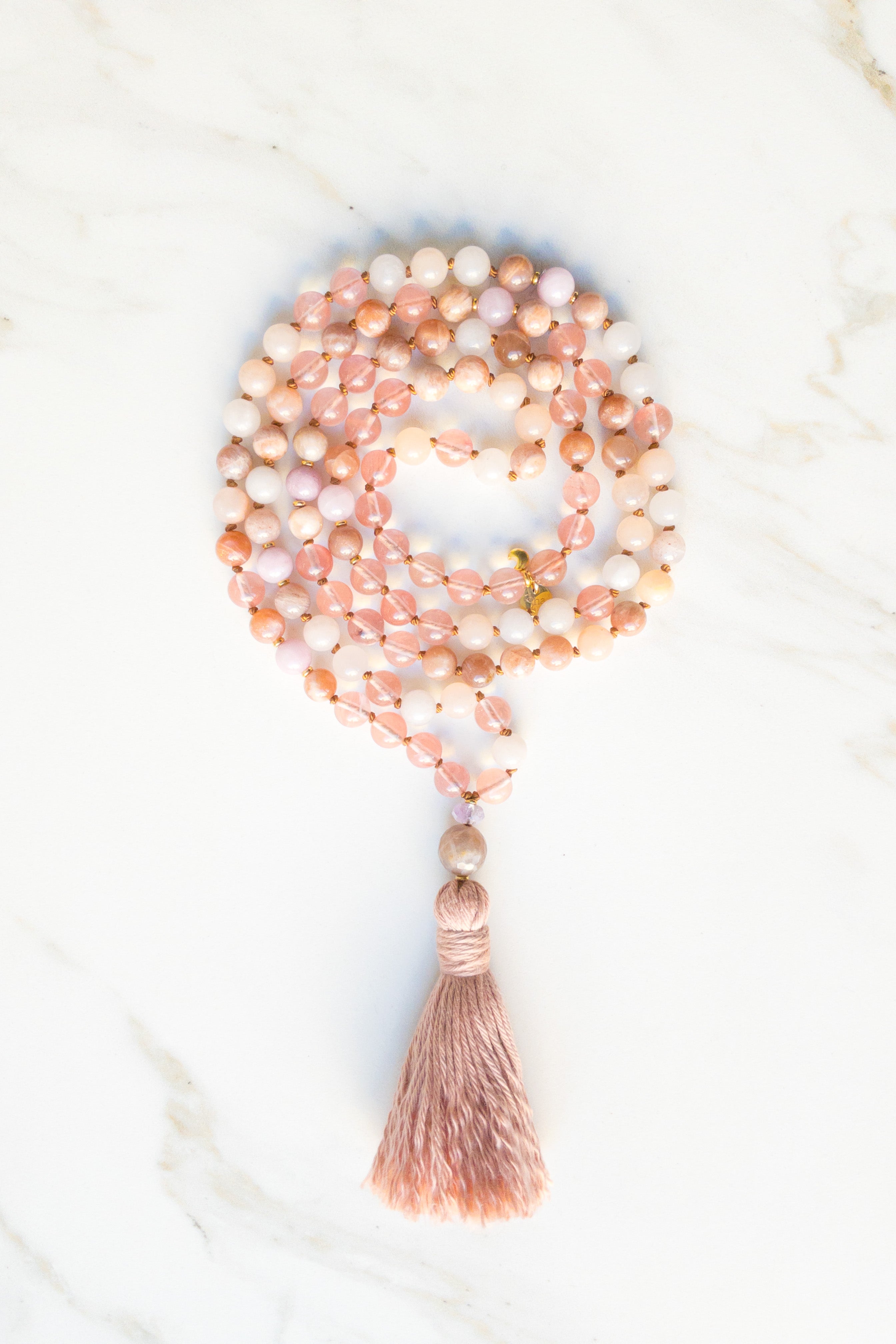 Radiant Love Infusion Mala  - OceanEye Collection - SHASHĀ Indian inspired jewellery Switzerland 