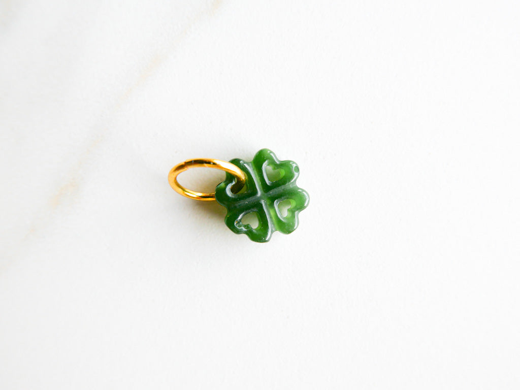 Clover - Jade Nephrite - DIVYA Sacred Symbols - ShaSha jewellery