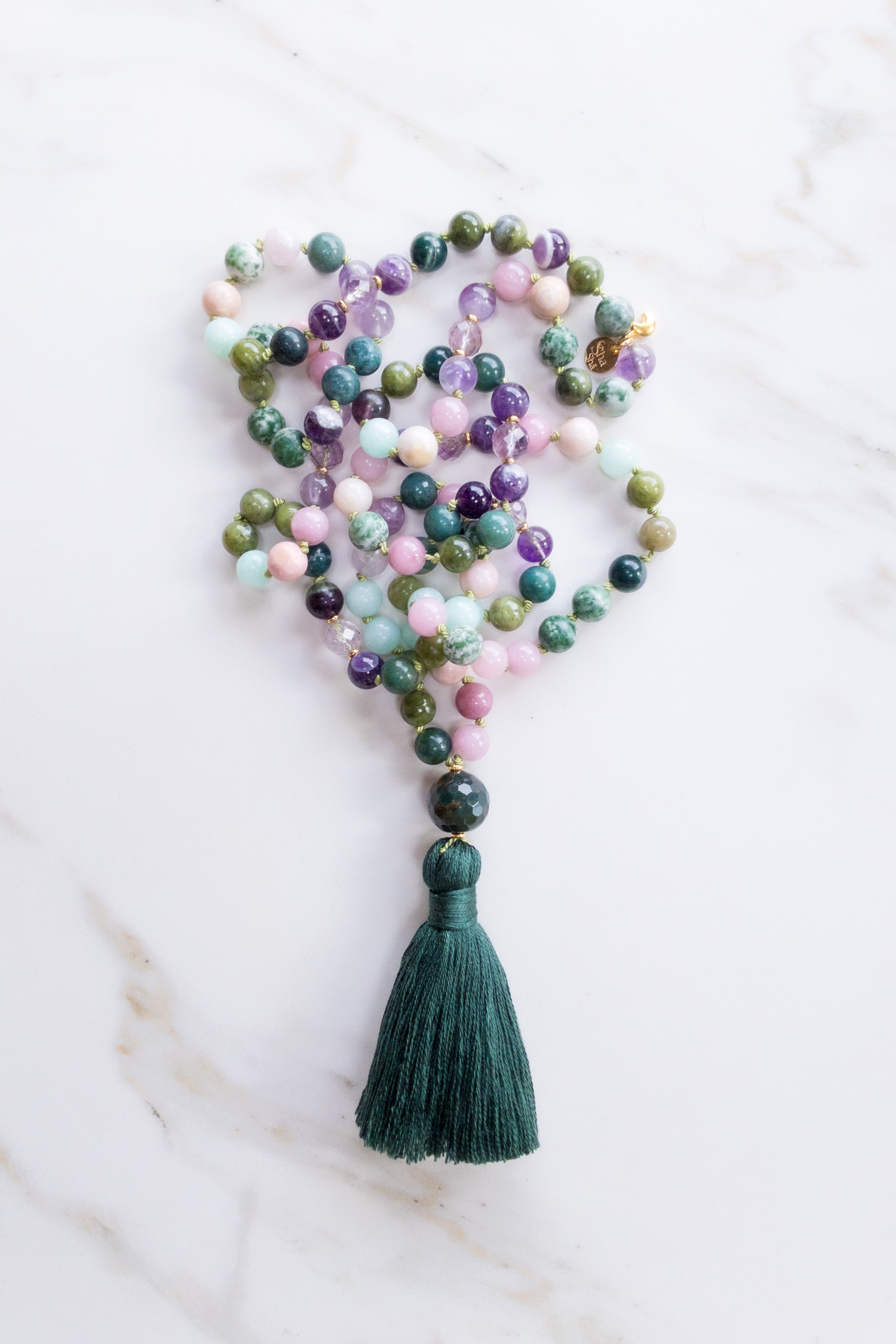 Enchanted Harmony Japamala - Assorted Gemstones - OceanEyes - shashā jewelry Switzerland 