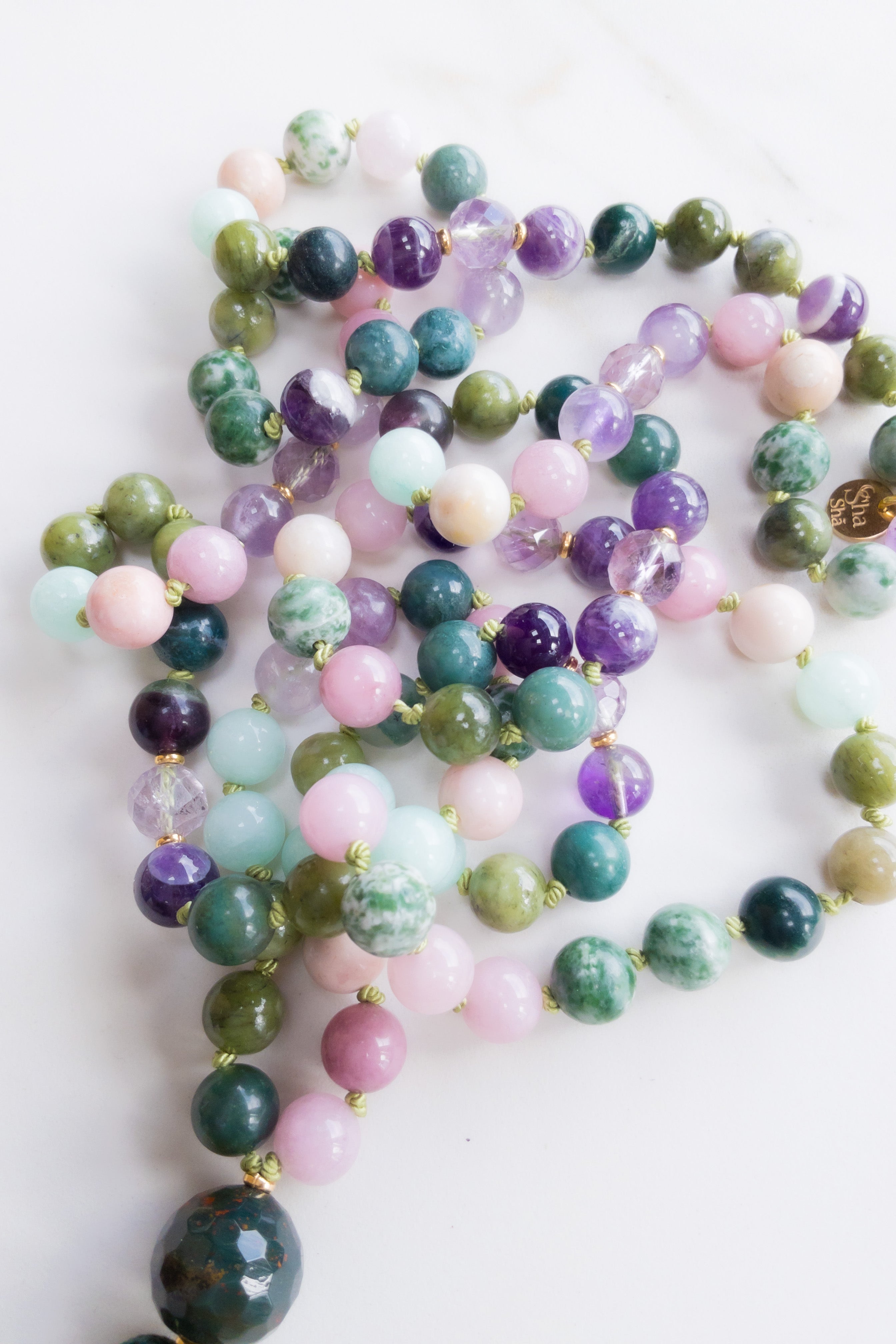 Enchanted Harmony Japamala - Assorted Gemstones - OceanEyes - shashā jewelry Switzerland 