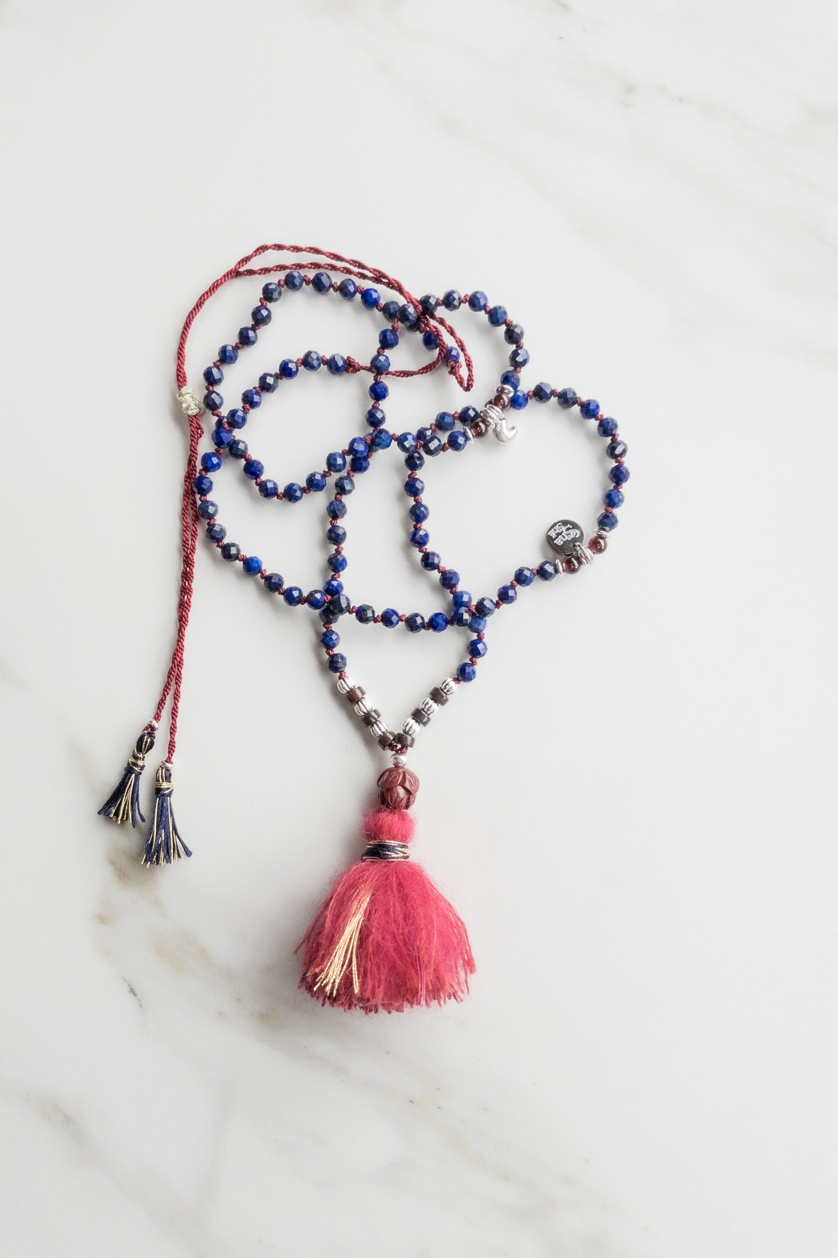 ShaSha Roots mini Mala 108 - Lapis Lazuli - shashā yoga jewellery shop online Switzerland 