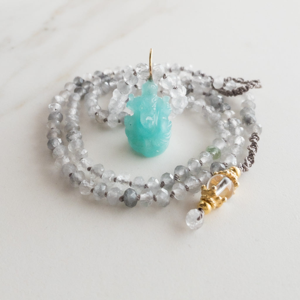 Ganesha Ji - Amazonite - DIVYA Sacred Symbols