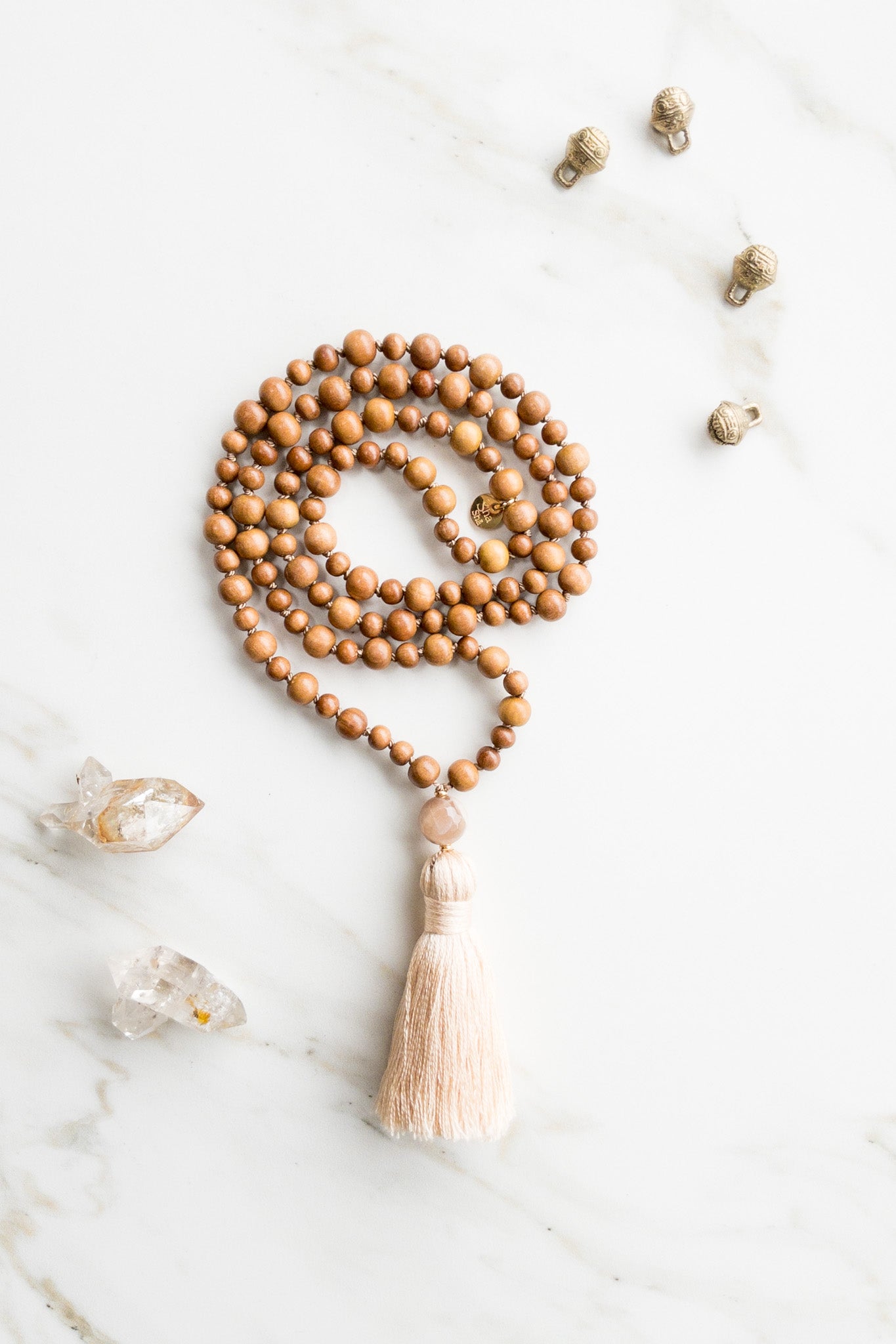 Sérénité de l'Inde - Perles Mala en bois de santal - Collection OceanEye