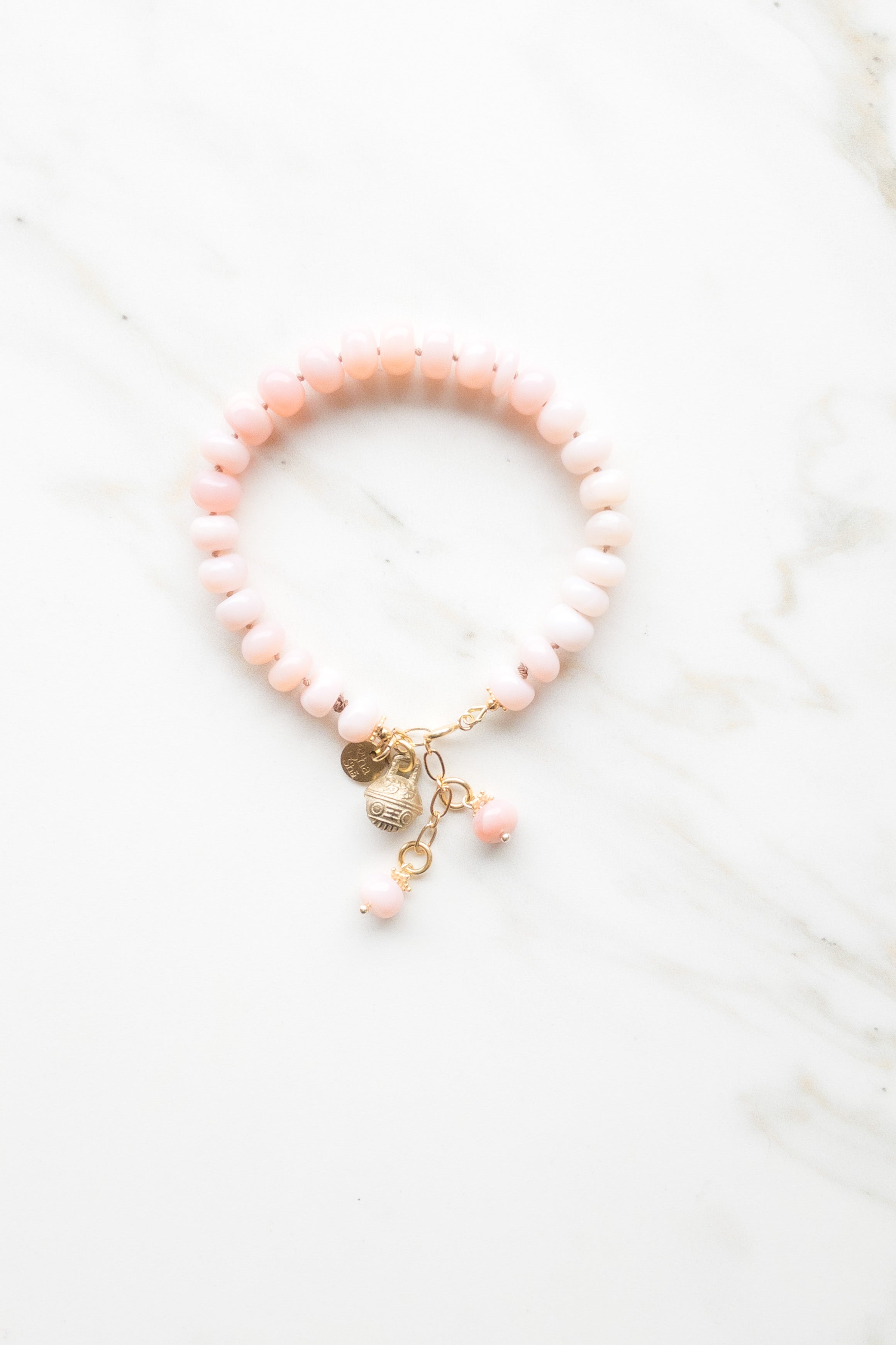 Pink Opal Bracelet “Melody Mantra” Collection - shashā jewellery 
