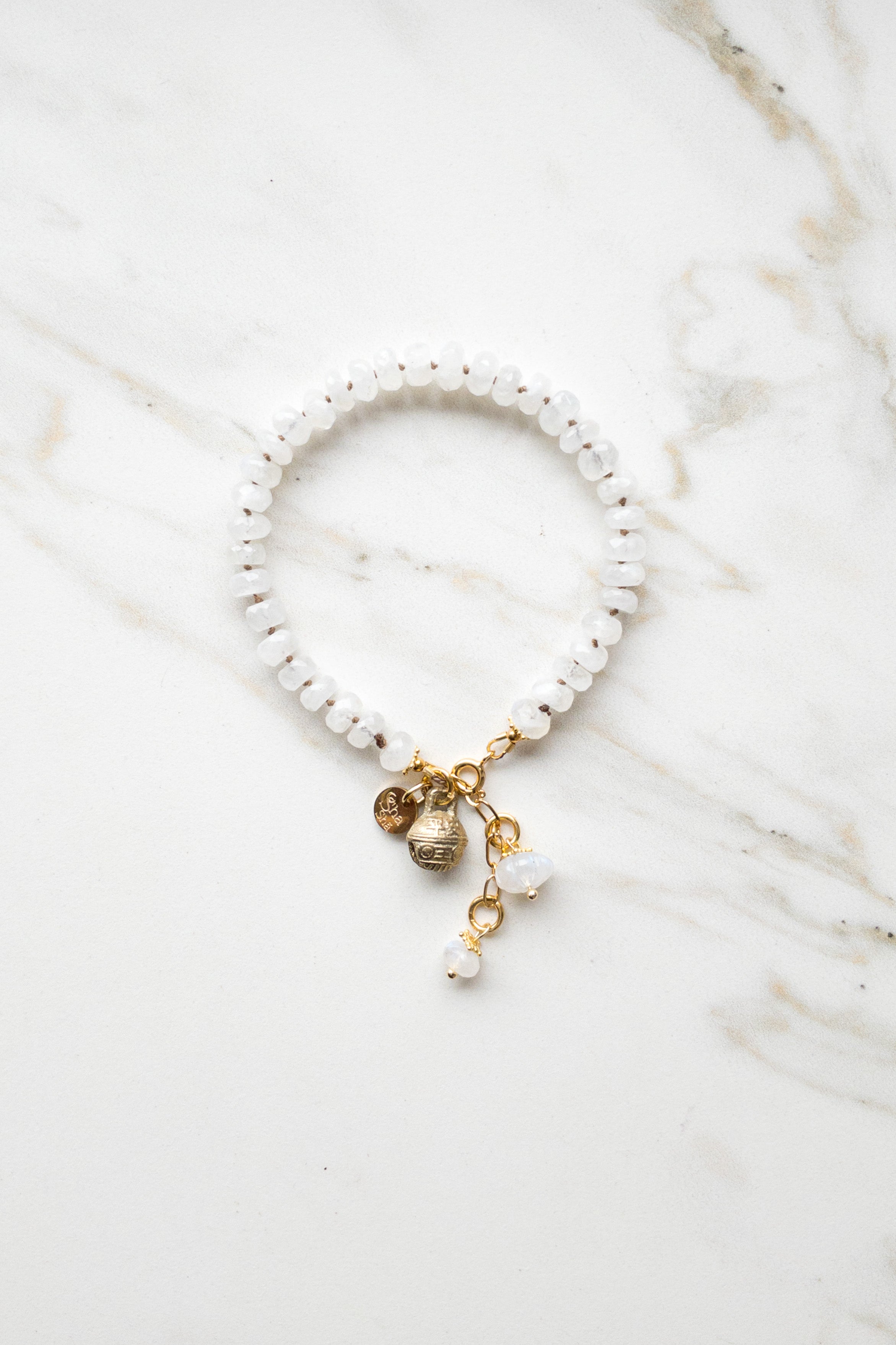 Flash Moonstone Bracelet “Melody Mantra” Collection -Shashā jewellery 
