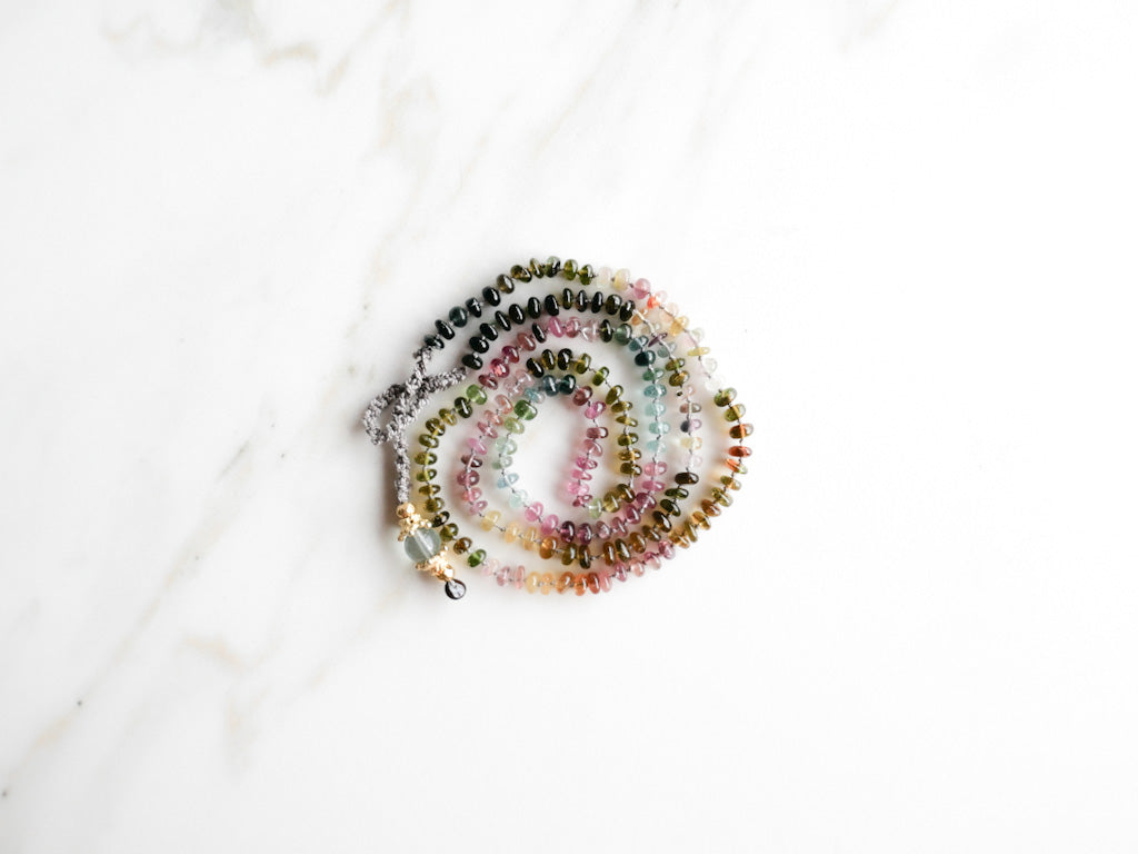 Sana Necklace - Tourmaline - DIVYA Sacred Symbols - ShaSha Jewellery with meaning