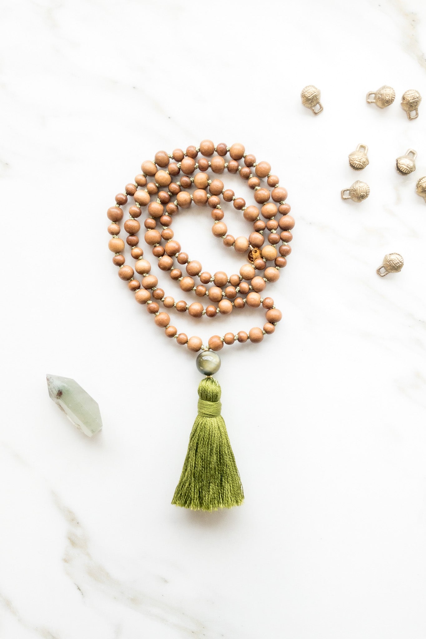 Sérénité de l'Inde - Perles Mala en bois de santal - Collection OceanEye