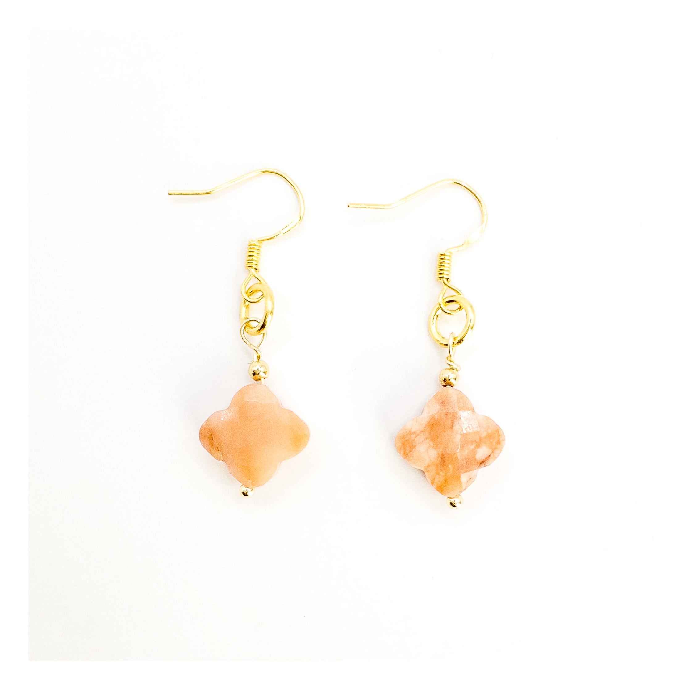 Rajasthan Reflections Sunstone Earrings - ShaSha swiss jewellery