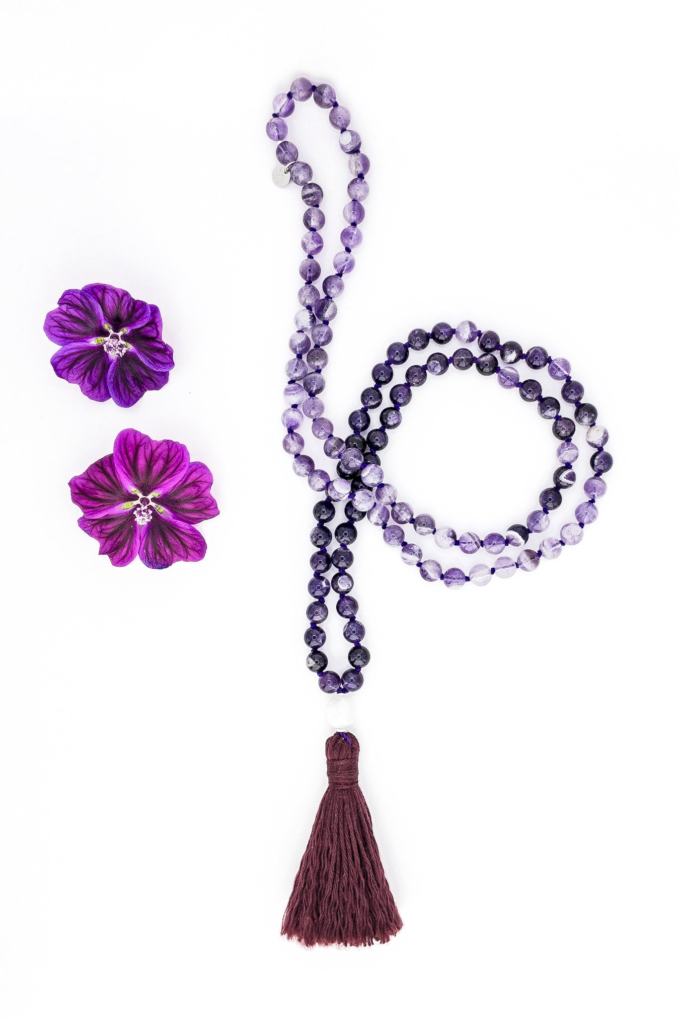 Amethyst Serenity Mala beads - OceanEye - ShaSha Jewellery switzerland