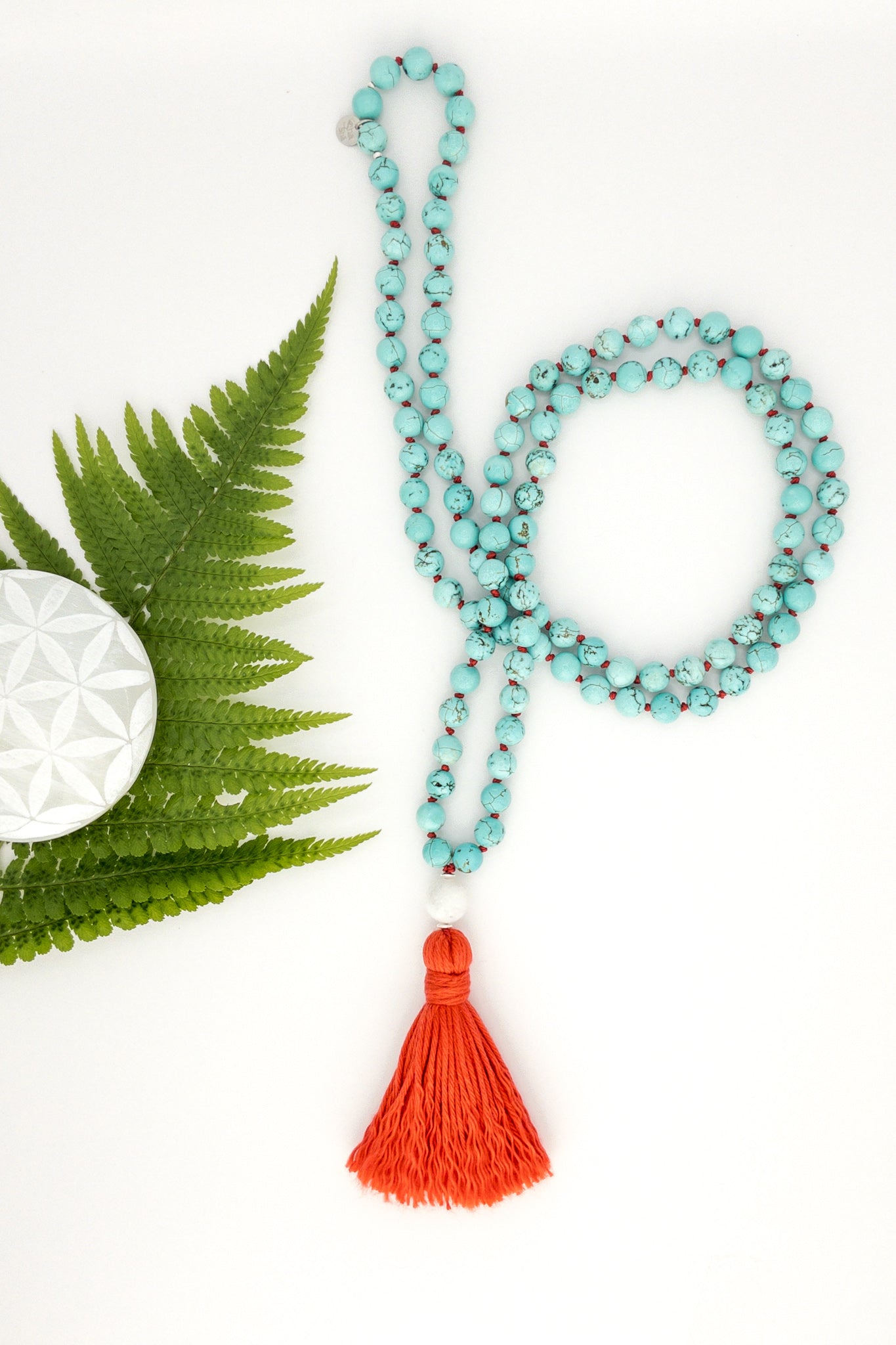 Tranquil Azure Turquoise "OceanEye Mala" - ShaSha Jewellery switzerland