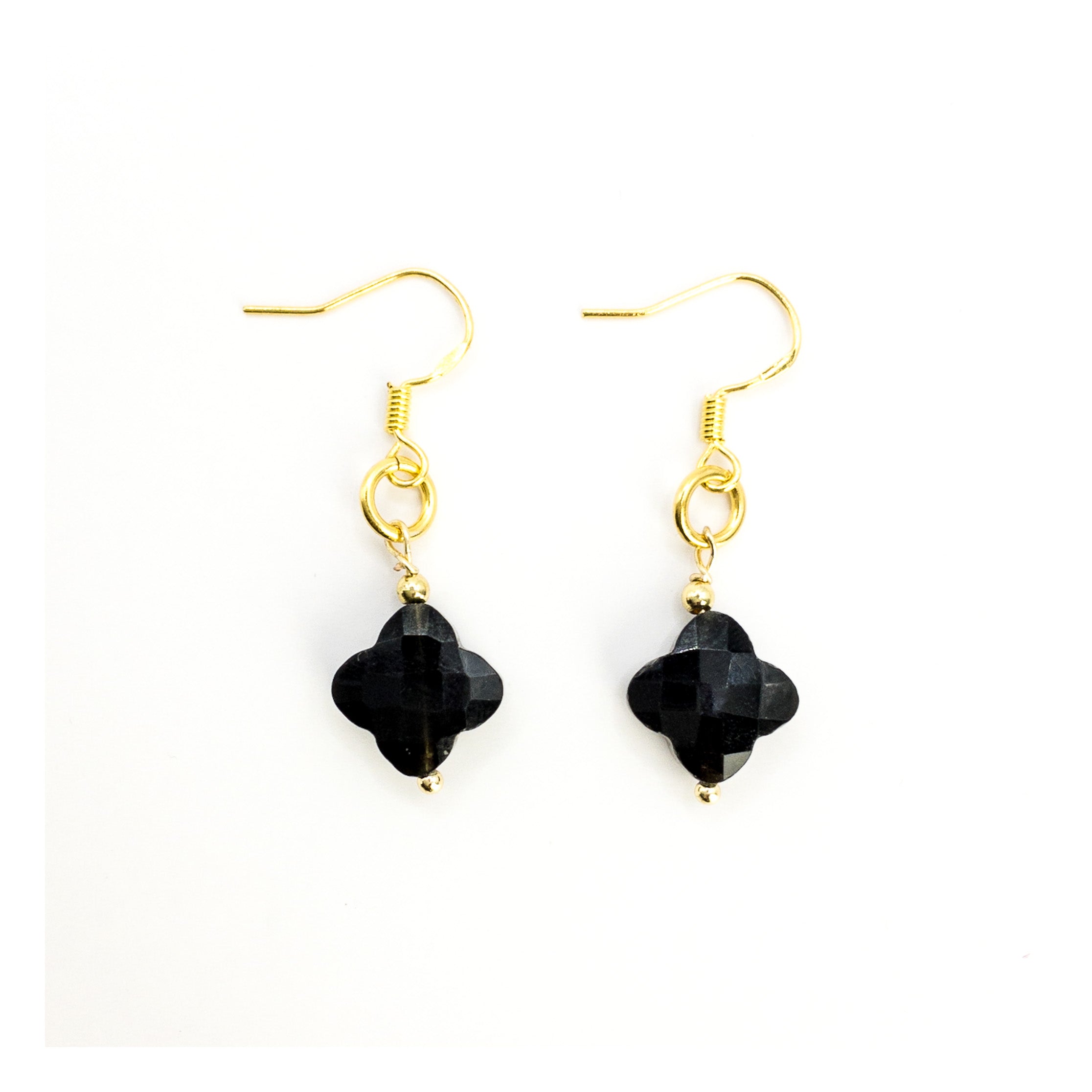 Rajasthan Reflections Onyx Earrings - ShaSha healing jewellery switzerland