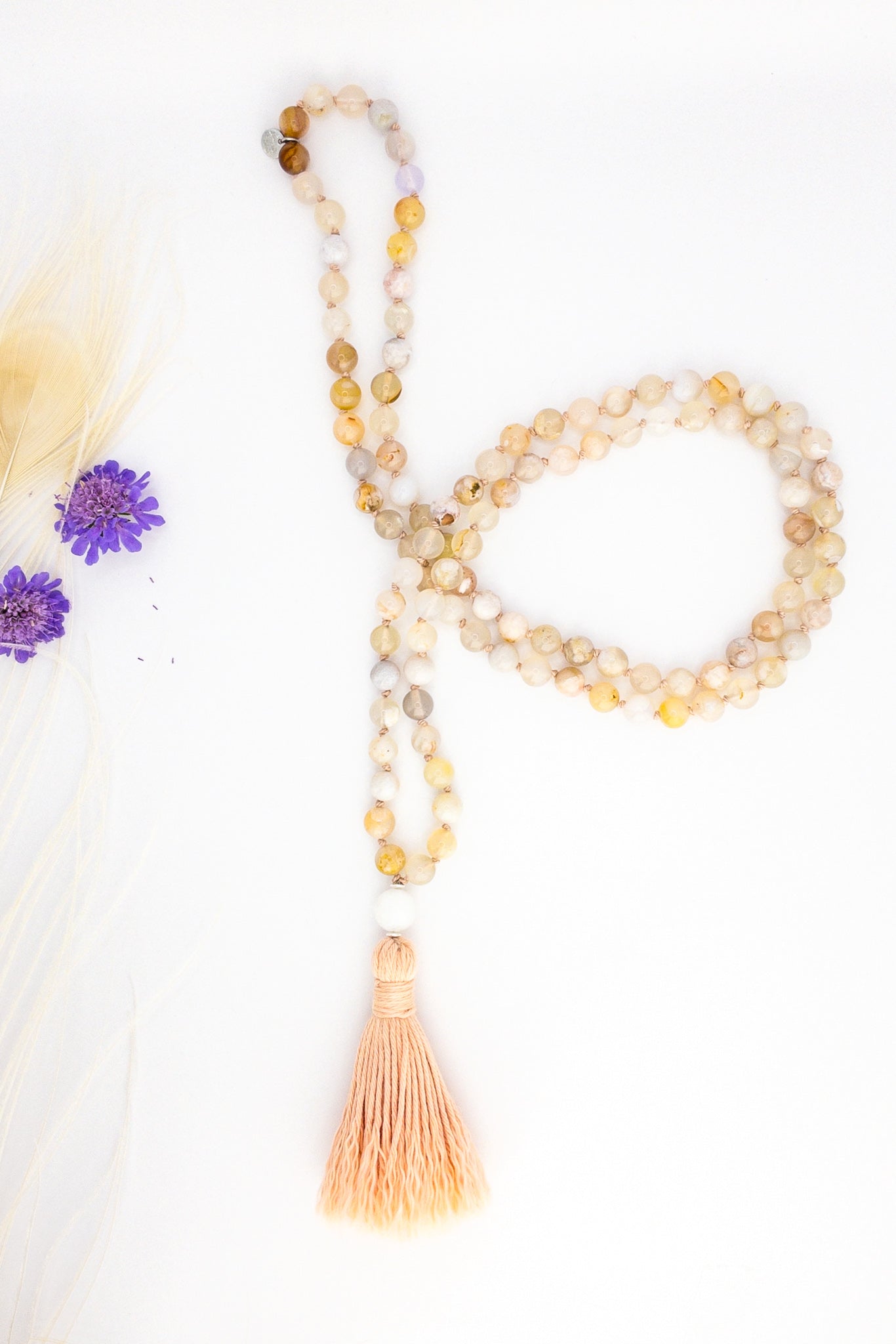  Floral Healing Mala beads - OceanEye - ShaSha Jewellery switzerland